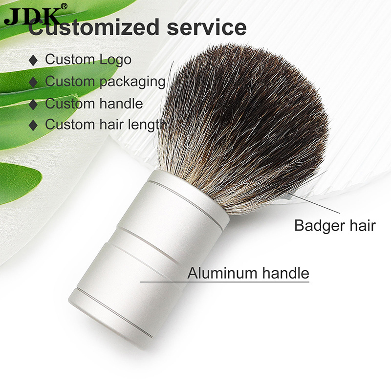 JDK Hot Items Men's Shave brush Aluminum Metal Handle Shaving Brush