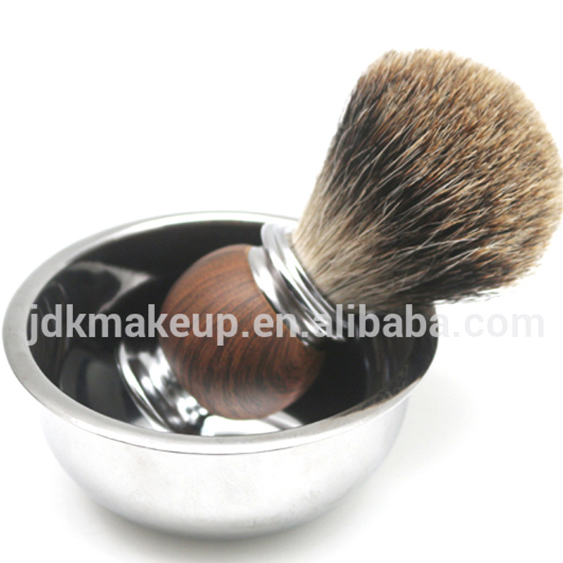 Wholesale Luxury Shaving brush High End Metal Stand Shaving Beard brushes kit with gift box