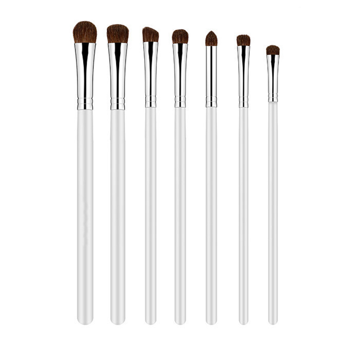 JDK Premium Goat Hair Horse Eye Shadow Brushes 4Pcs Eye Shadow Eyeliner Blending Shader Essential Eye Makeup Brush Set