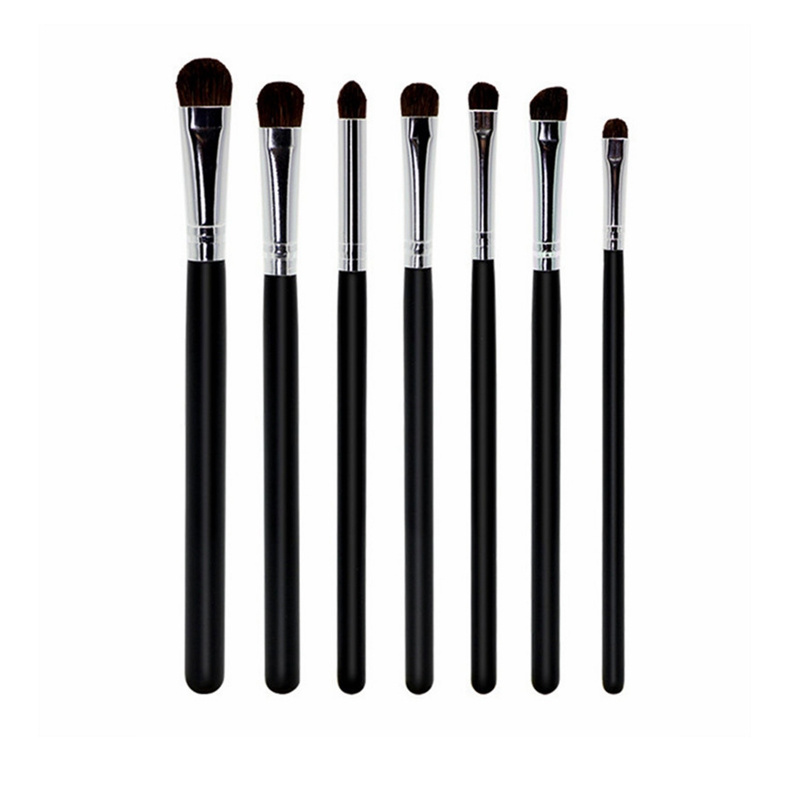 JDK Premium Goat Hair Horse Eye Shadow Brushes 4Pcs Eye Shadow Eyeliner Blending Shader Essential Eye Makeup Brush Set