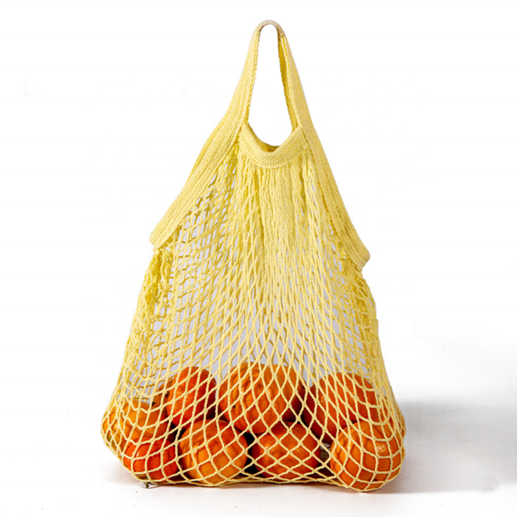 Wholesale Cheap Recycled Eco Friendly Hemp Net Reusable Produce Fruit Vegetable Organic Cotton Mesh Bag