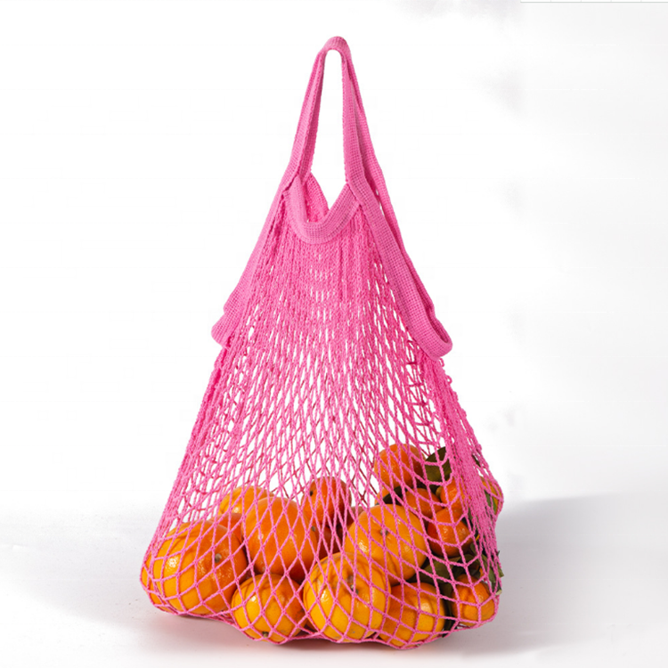 Wholesale Cheap Recycled Eco Friendly Hemp Net Reusable Produce Fruit Vegetable Organic Cotton Mesh Bag