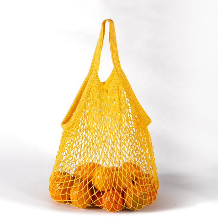 Wholesale Cheap Recycled Eco Friendly Hemp Net Reusable Produce Fruit Vegetable Organic Cotton Mesh Bag