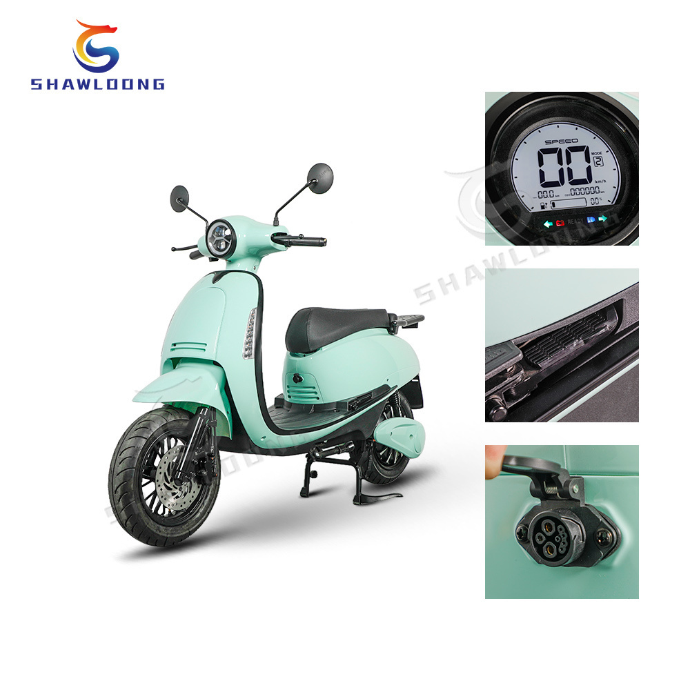 High-Power Adult Electric Scooter and Motorcycle with Pedals Open-Body CKD Electric Moped