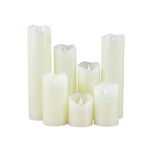 Wholesale 5cm diameter home wedding  decoration flameless moving wick led candle