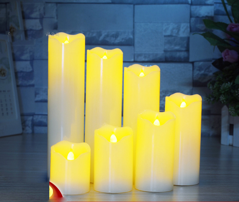 Wholesale 5cm diameter home wedding  decoration flameless moving wick led candle