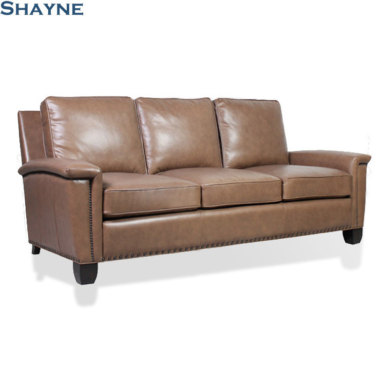 2024 collections Exhibitor OEM for well-known brands SHAYNE FURNITURE Luxury High-end Customize living room Genuine leather sofa