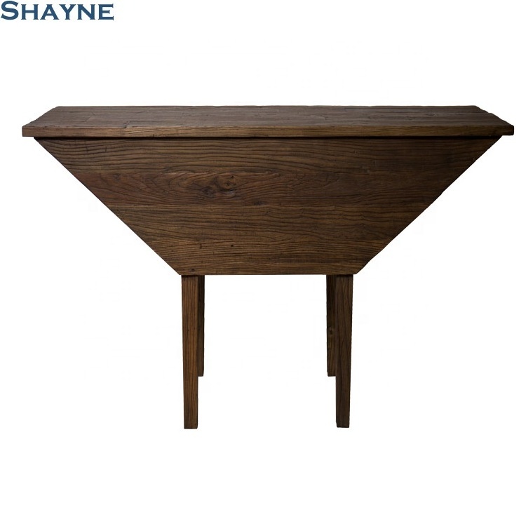 Shayne ODM Furniture Factory Luxury High-end Customize Italian Style Antique Charcoal Black Risers Teak Center Table Wood