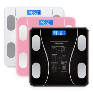 Balanza Basculas Digital Weight BMI Smart Body Fat Bathroom Scale 180KG Electronic Balance Weighing Scales Weigh Bathroom Scale