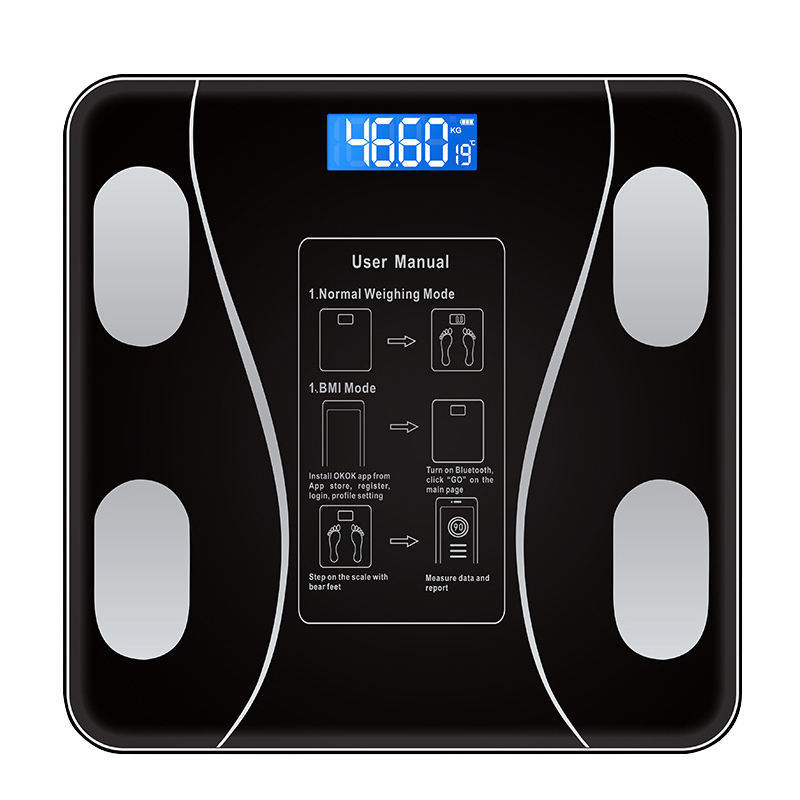 Balanza Basculas Digital Weight BMI Smart Body Fat Bathroom Scale 180KG Electronic Balance Weighing Scales Weigh Bathroom Scale