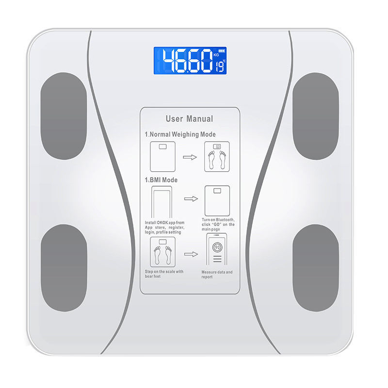 Balanza Basculas Digital Weight BMI Smart Body Fat Bathroom Scale 180KG Electronic Balance Weighing Scales Weigh Bathroom Scale