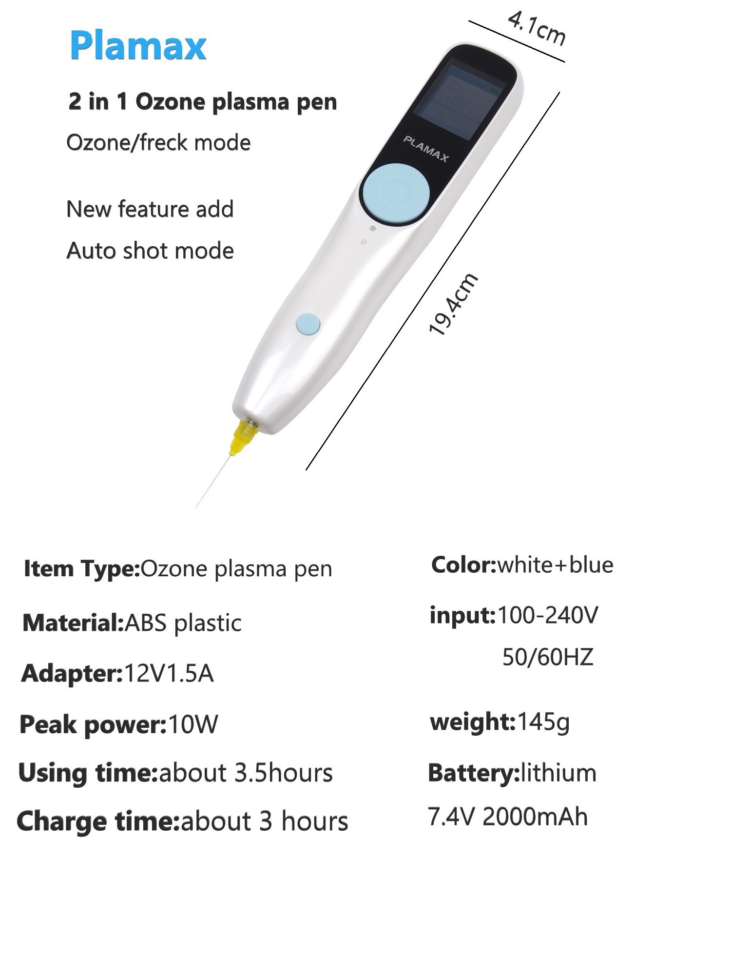 2 In 1 Beauty Plasma Pen Face Lift Plasma Pen For Skin Tightening