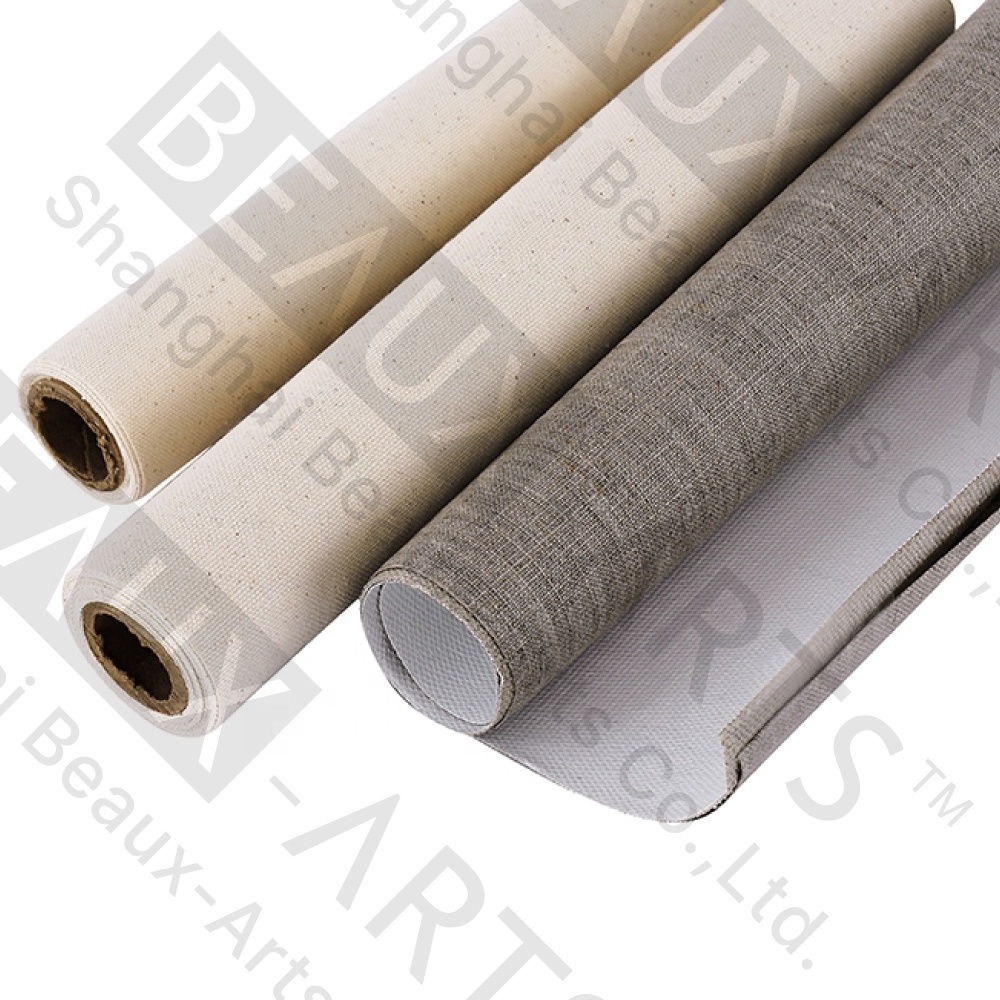 wholesale 280g 380g 100% cotton canvas roll on sale blank artist canvas printing cotton canvas roll