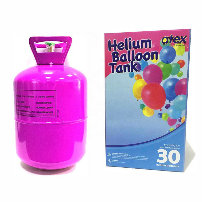 Hottest products on the market high purity helium gas disposable steel tank helium