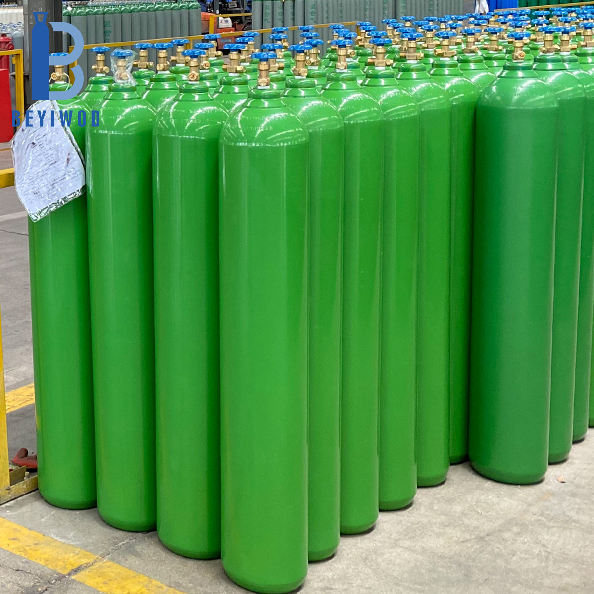 Medical CGA American Standard High Pressure DOT-3AA Seamless Steel Oxygen Steel Gas Cylinder Sizes