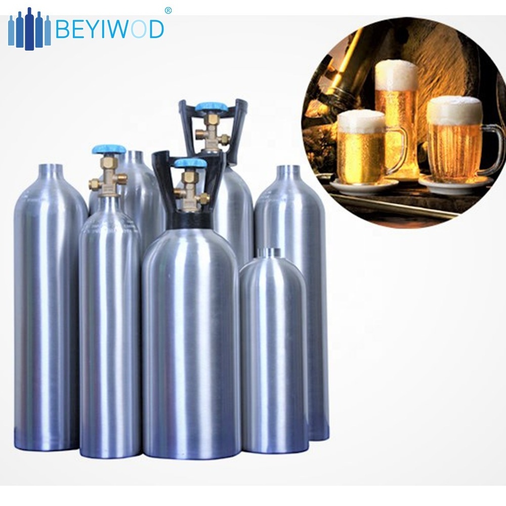 Soda prince Same Design 0.6L aluminum CO2 tank/co2 bottle/co2 cylinder with 360g-420g CO2 use for Soda Maker Machine