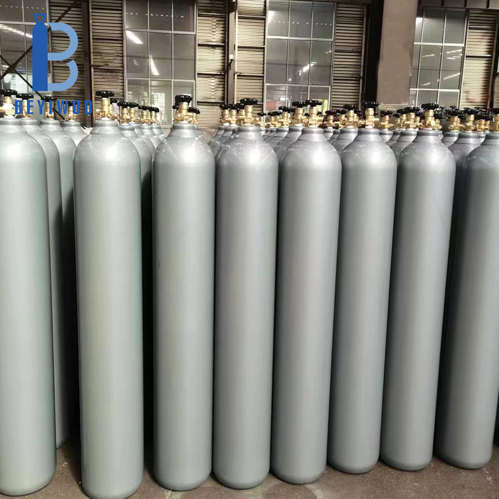 Factory Low Price Sales 48kg 40L Co2 Gas Empty Helium Balloon Argon Gas Cylinder Price with valve