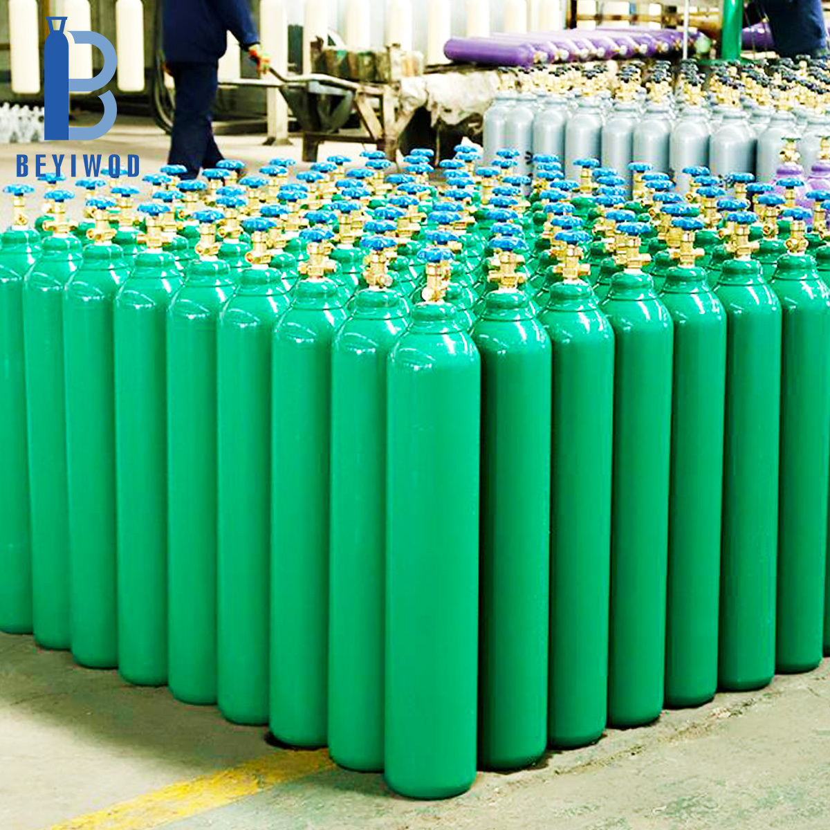 Wholesale High Quality Steel 2L 5L 8L 10L 13.4L 20L Gas Tank Medical Oxygen Cylinder