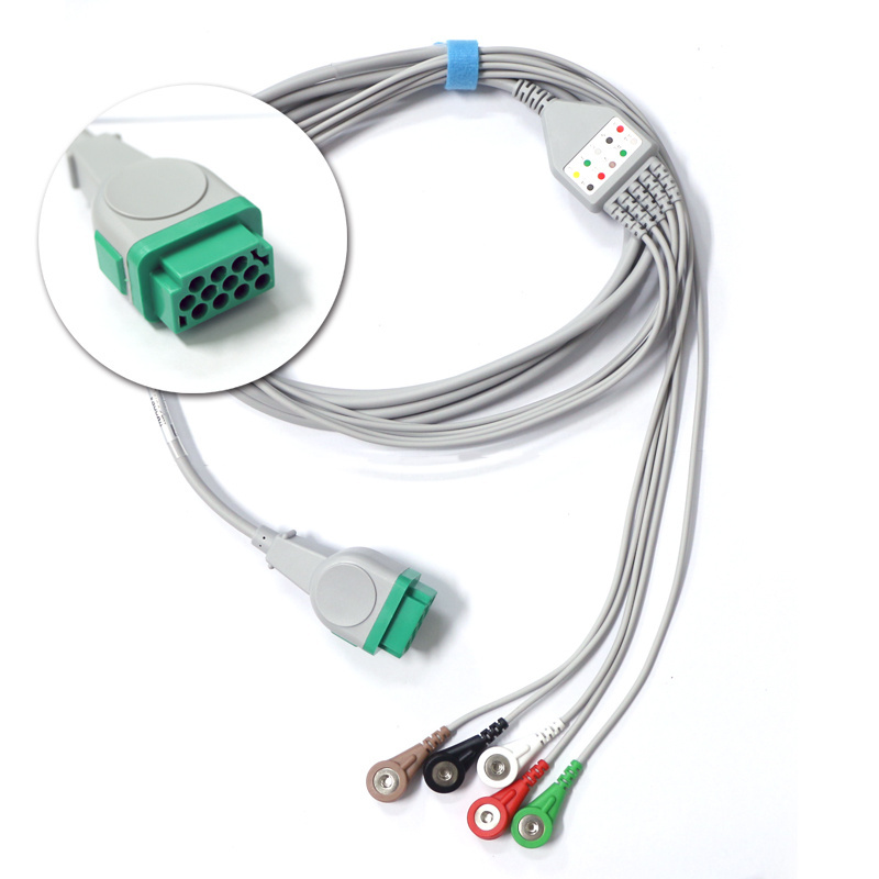 Portable medical ecg cable  monitor accessories