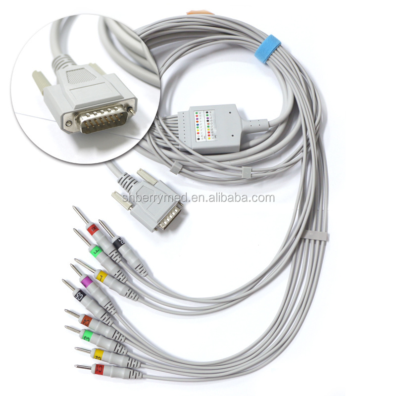 Portable medical ecg cable  monitor accessories