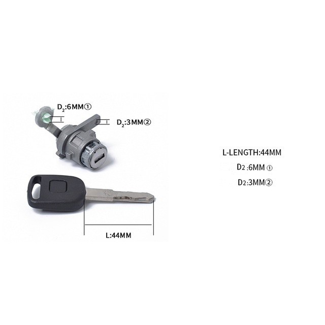 Best Quality LeftRight  Driver Side Door Lock Cylinder 2 Keys 72181-SDA-A11 Automobile for Japanese Car