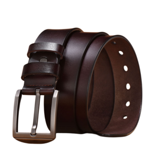 Genuine Leather Men's Pin Buckle Belt Factory Directly Supply High Quality Cow Hide Belt For Men