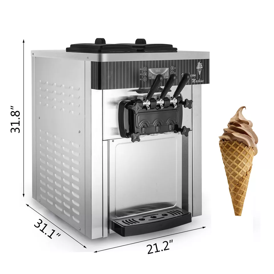 Si Hao New Product real fruit ice cream machine soft ice cream vending machine