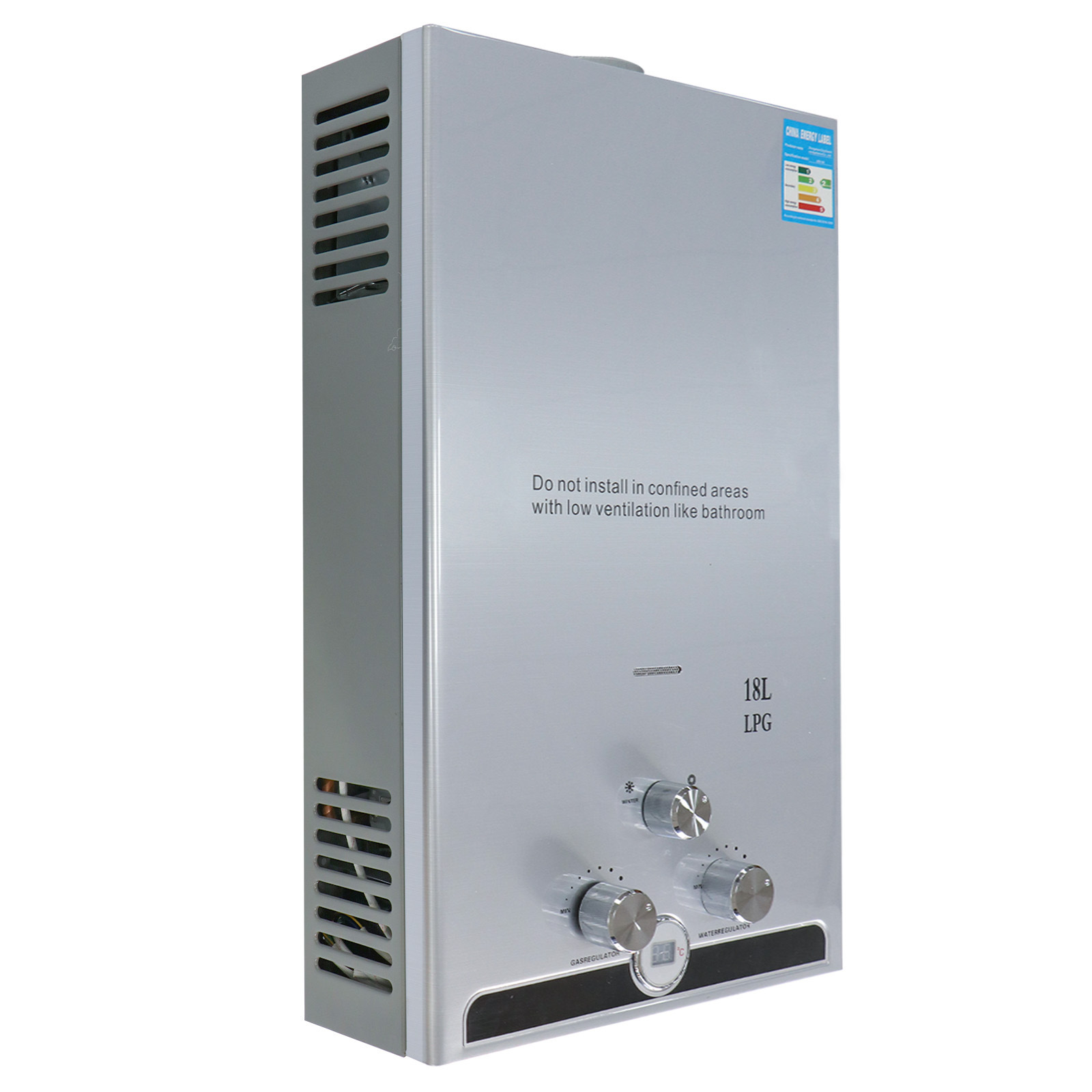 In Stock gas water heaters 18L intelligent controller for solar water heater delicate appearance water gas geyser heater