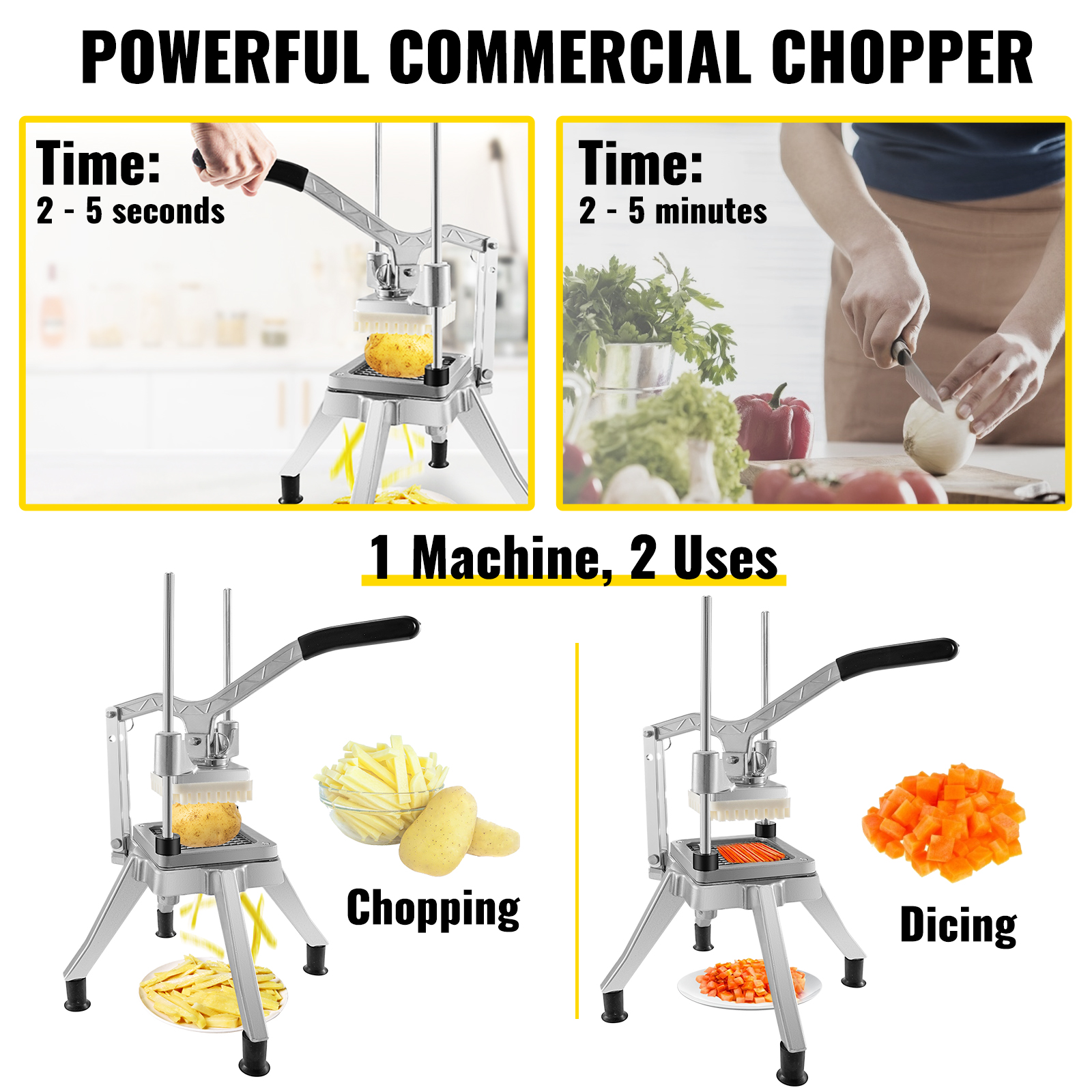 Restaurant Vegetable Cutter Machine Multifunction Industrial slicer shredder Electric manual dicing machine