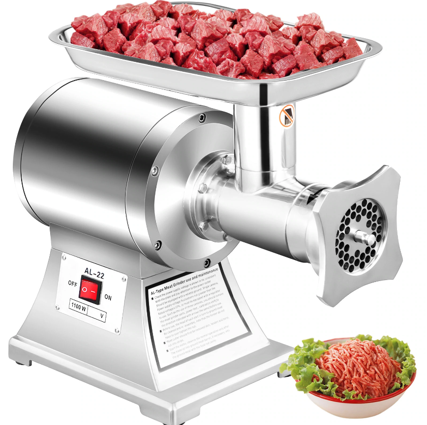 1100W  Meat Mincer/ commercial AL-22 model meat grinder/ Electric 2 in 1 sausage stuffer meat cutting machine