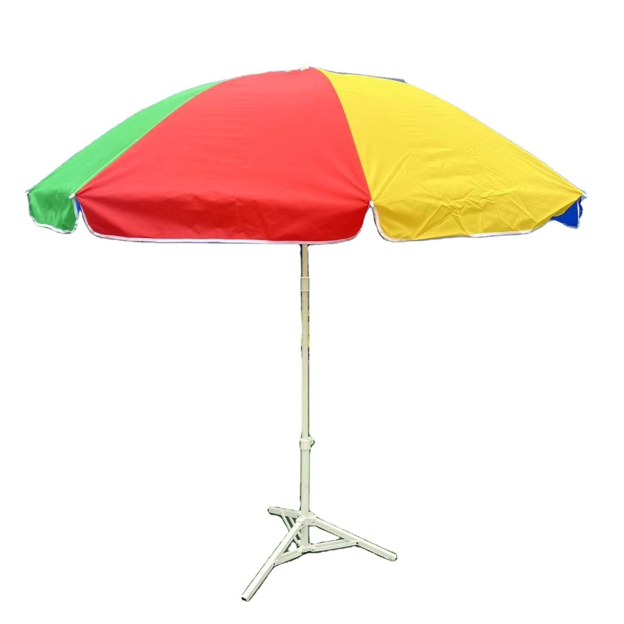 High quality tiltable lightweight portable aluminum traveling garden beach umbrella outdoor Stripe Umbrella