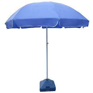 Beach Umbrella UV Protection Portable Wind Beach Umbrella Telescoping Pole Adjustable Sand Umbrella without Base