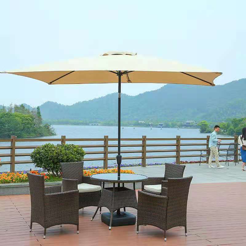 Beach Umbrella With Carry Bag Patio Garden Umbrella Outdoor Sunshade Umbrella