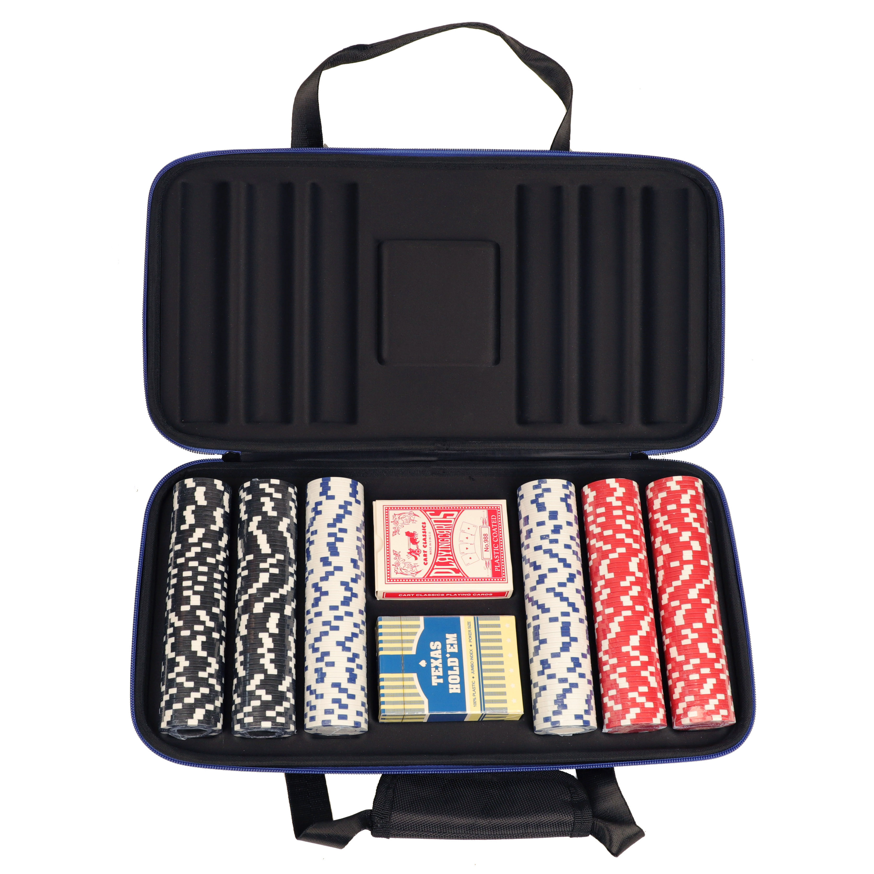 Custom EVA Empty Ept 300pcs Chips Poker Sets with Case Tray