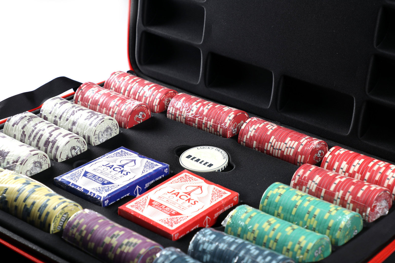 Manufacturer Customize 300 pcs EVA Poker Chip Carrier Case Storage Box (Empty or Set)