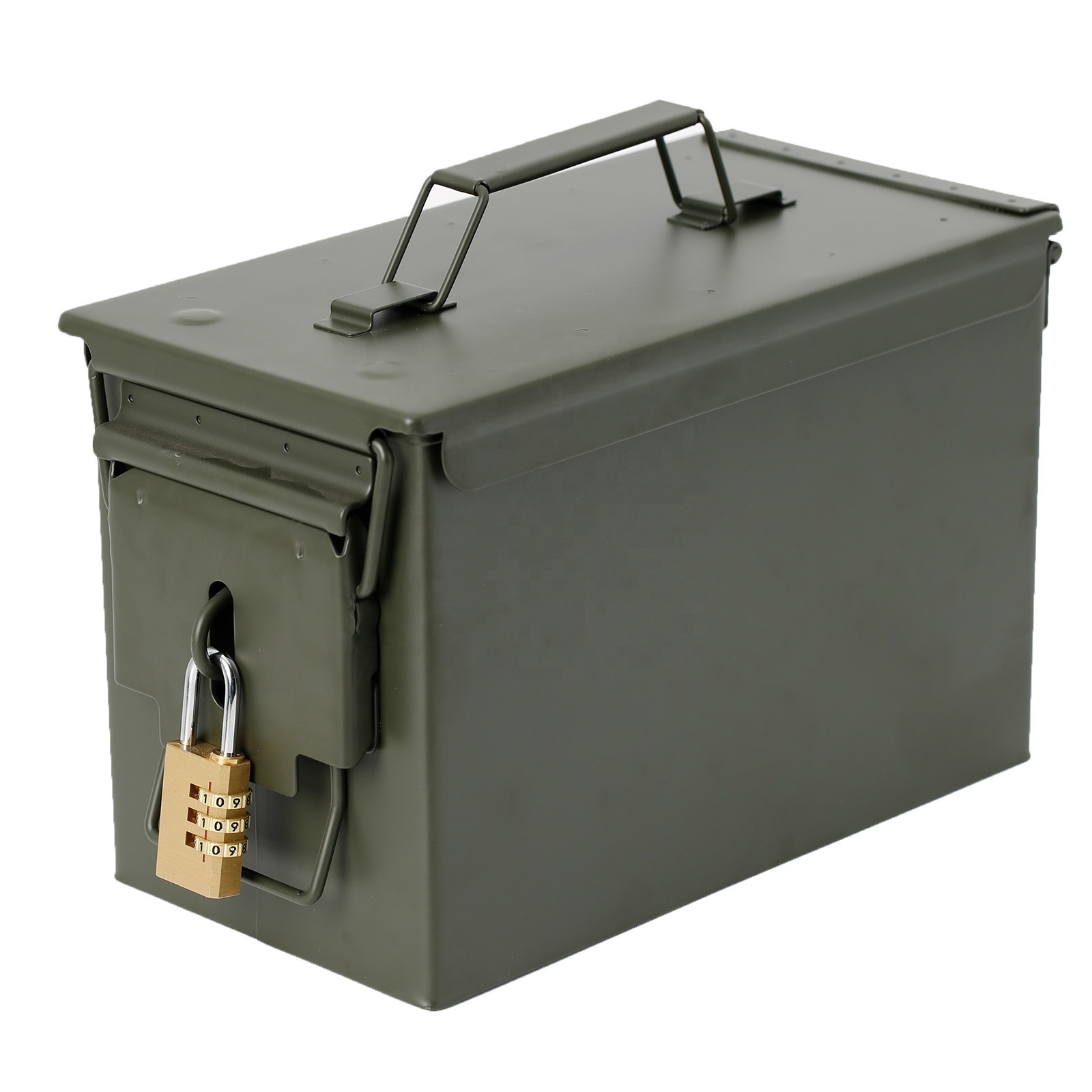 Custom M2A1 50 cal Storage Safe 9mm Ammo Metal Steel Box Can Container