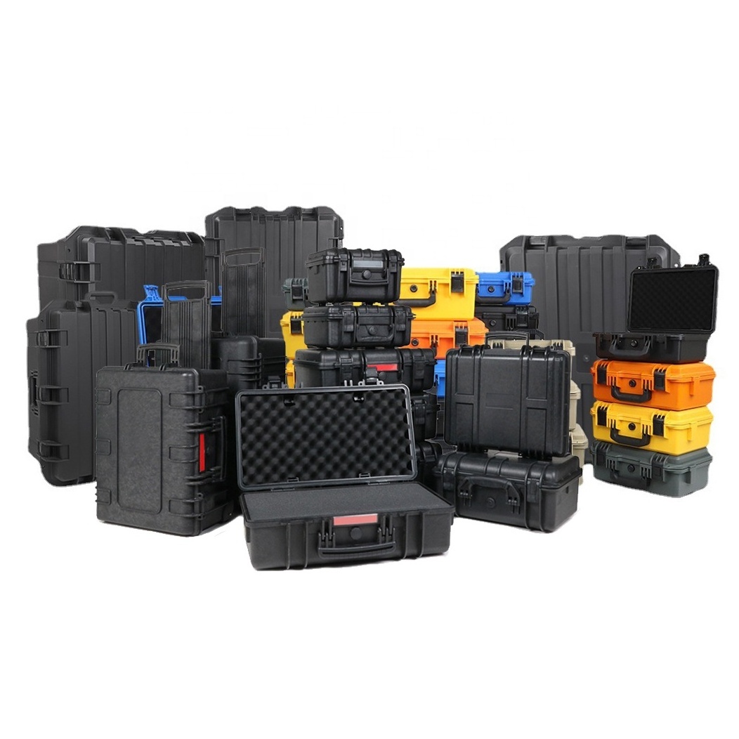 Factory Custom Large Hard Plastic Waterproof Pelican Box Foam Case ABS Rolling Tool Box