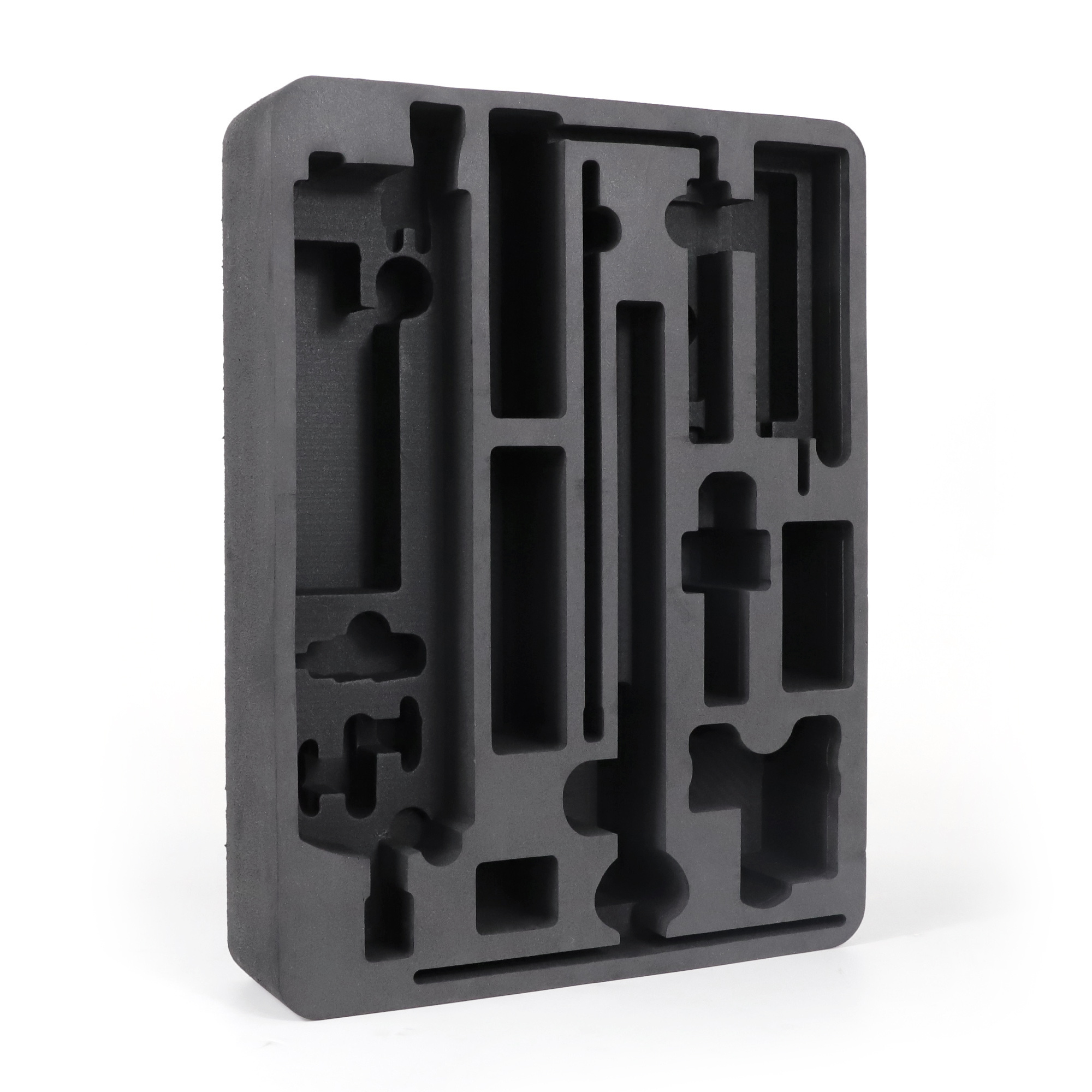 Custom Storage Black Cut EVA Foam Tool Box Insert for Packaging Shapes Tray