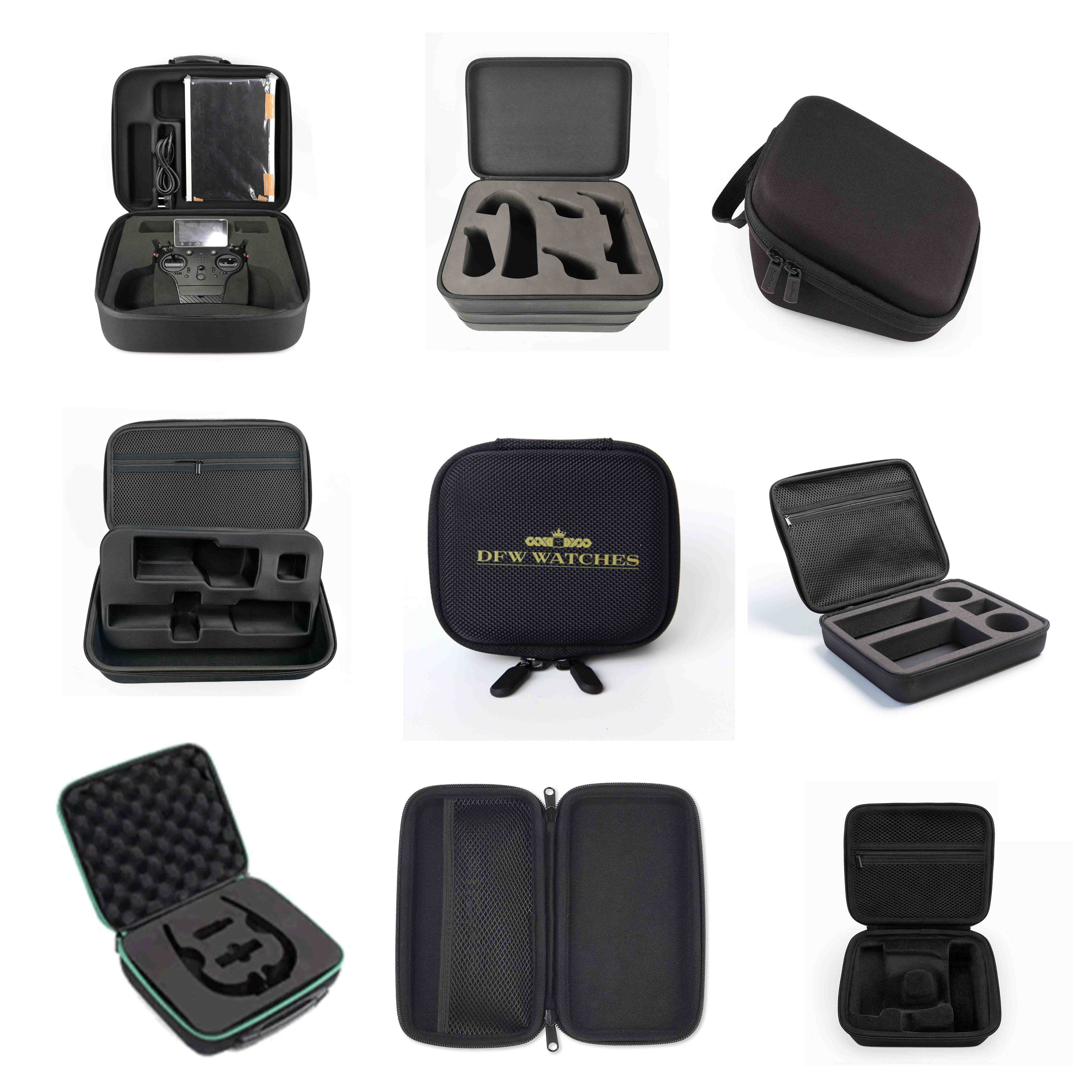 Factory Custom Waterproof Anti-shock Travel Eva Hard Zipper Storage Carry Cases Foam Hard Shell EVA Cases