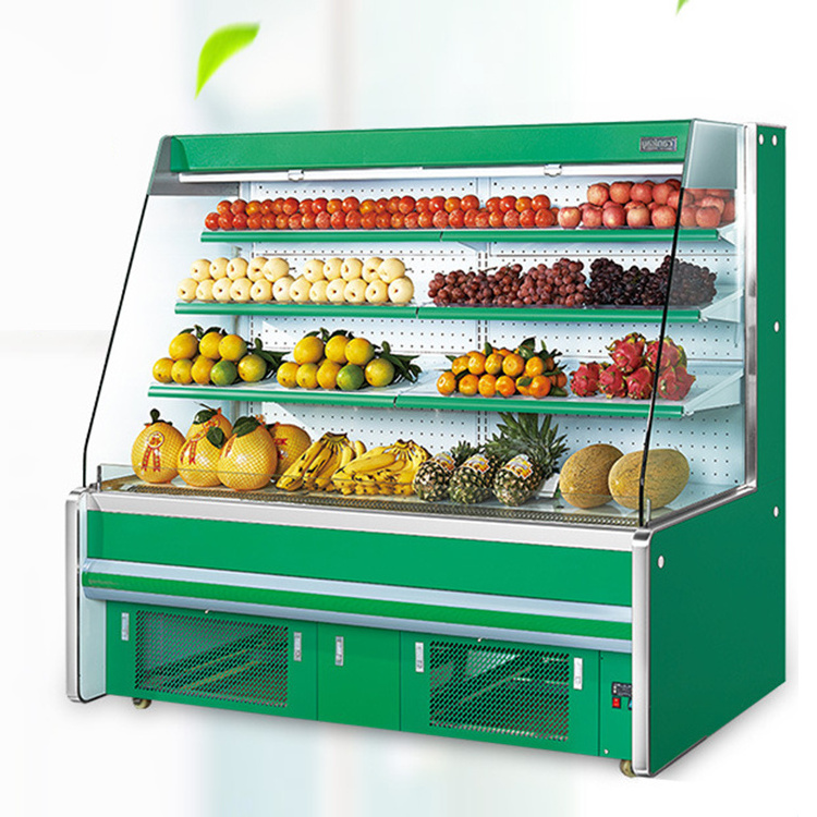 supermarket beverage standing display freezer and cooler refrigerator chiller for vegetables