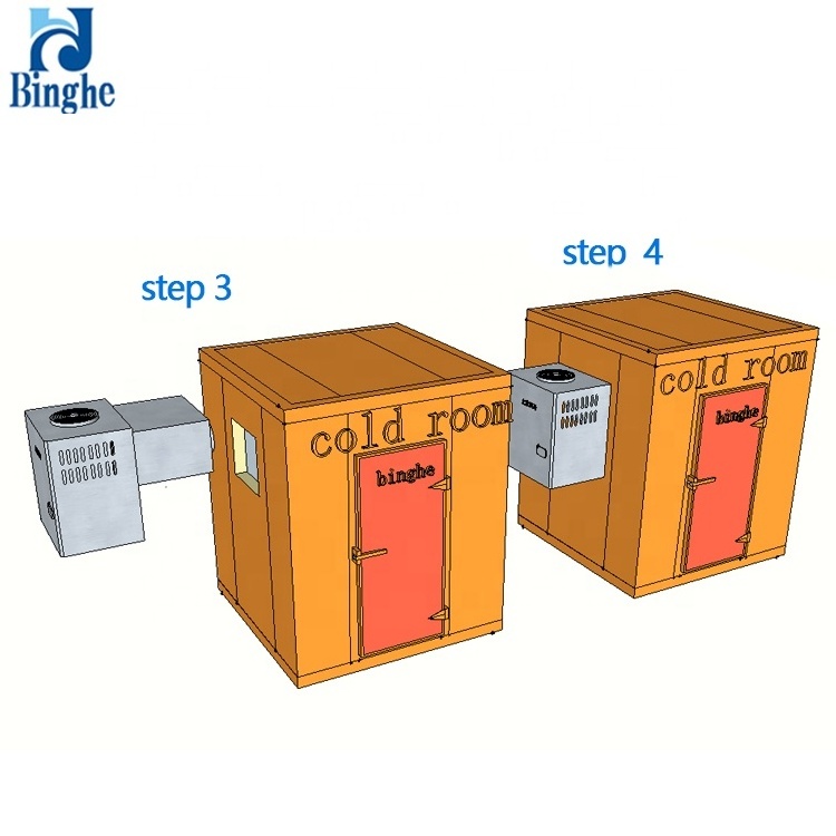 commercial refrigeration low temperature cold storage room for fish