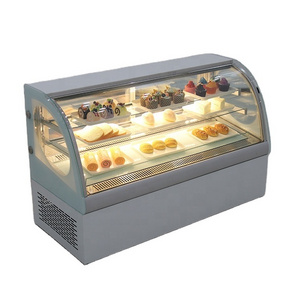 wholesale chocolate display case bakery display counter multi deck chiller refrigerated cake display cabinet