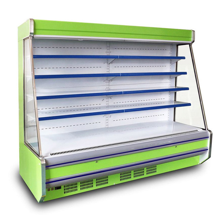 supermarket beverage standing display freezer and cooler refrigerator chiller for vegetables