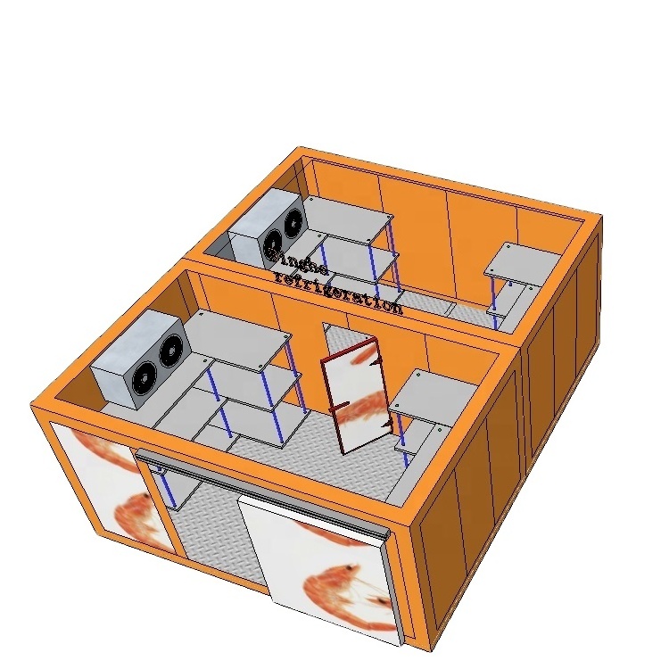 single phase monoblock fruit and vegetable modular panelling prefabricated cold room