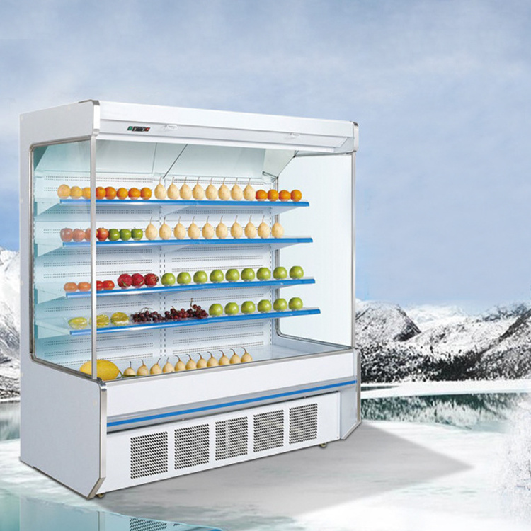 supermarket beverage standing display freezer and cooler refrigerator chiller for vegetables