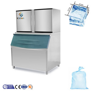 Commercial Cube ice maker machine crystal Cube Ice Machine 1000kg Per Day Ice Maker Machine for sale