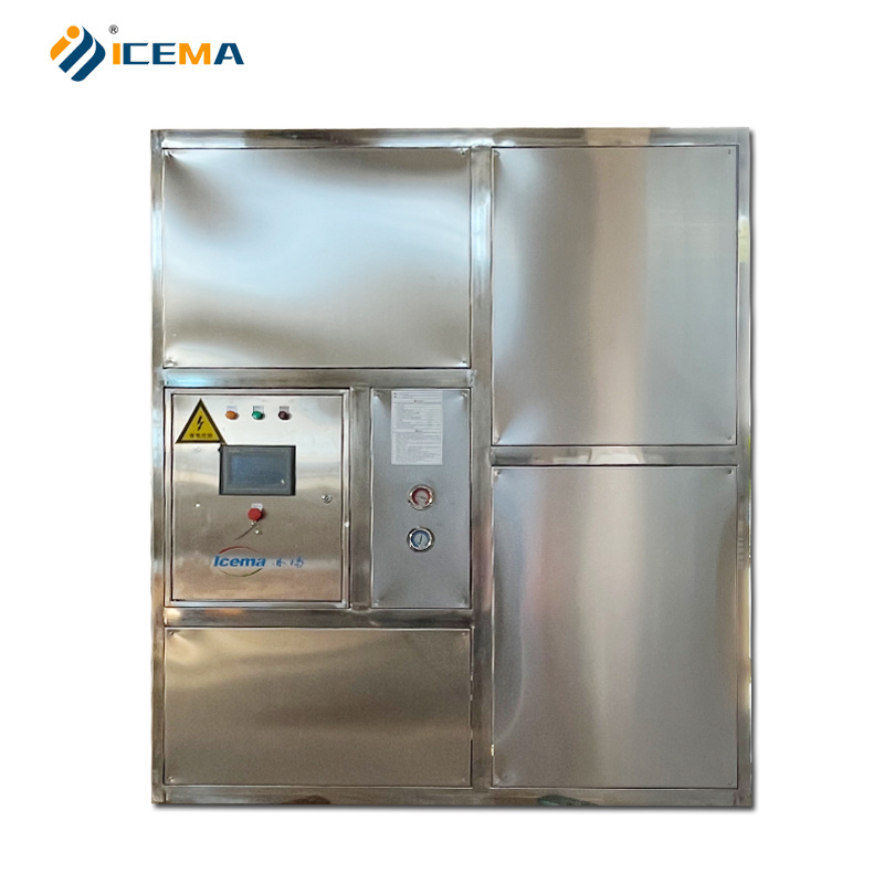 ICEMA High Output Automatic 1ton/day~10ton/day Industrial Large Cube Ice Machine Ice Manufacturing Plant for selling ice