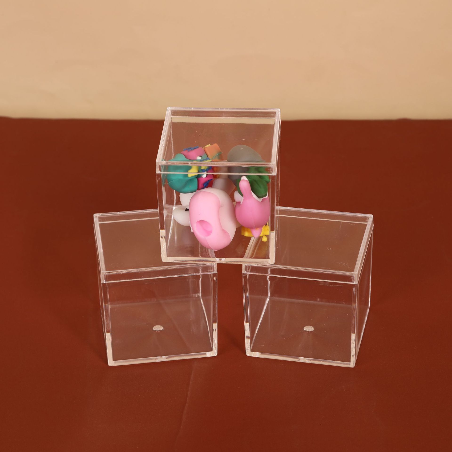 OEM Custom Clear acrylic boxes with lids for candy gifts