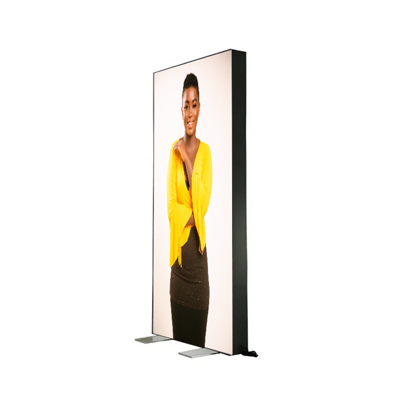 led poster frame Standing Advertising lightbox double side Seg Fabric light box