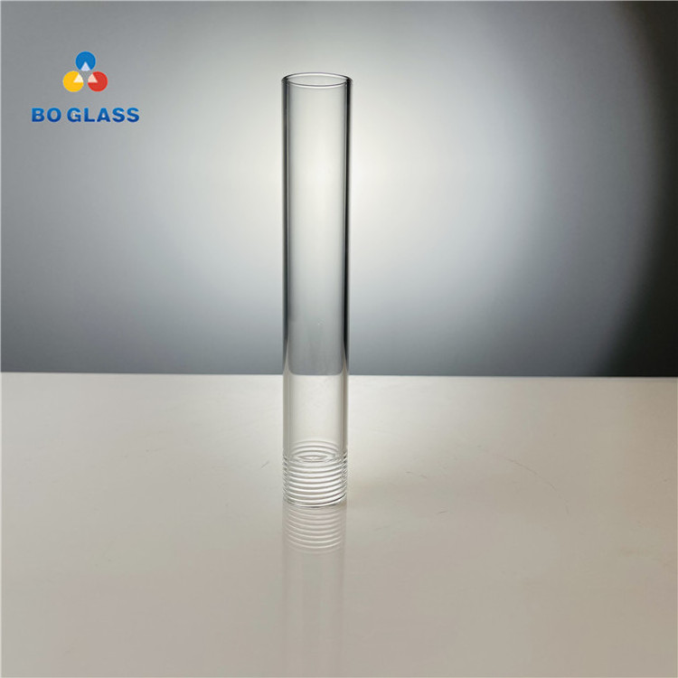 Sight Glass Pipe Lighting Use Clear Borosilicate Glass Tube With Thread